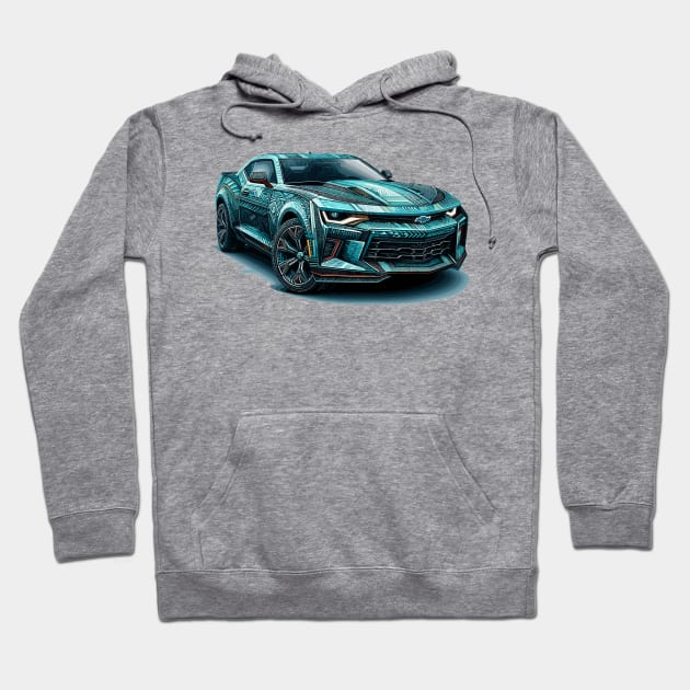 Camaro Hoodie by Vehicles-Art